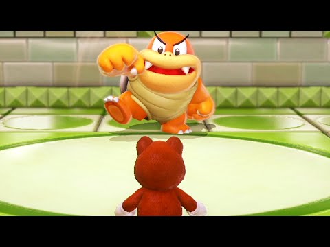 Super Mario 3D World Switch - 100% Walkthrough Part 7 No Commentary Gameplay - Boom Boom Boss Fight