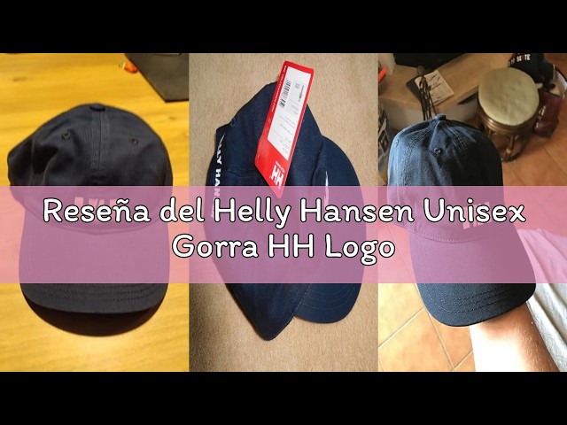 Vídeo relacionado con Helly Hansen Unisex Gorra con logotipo, Azul Marino, STD