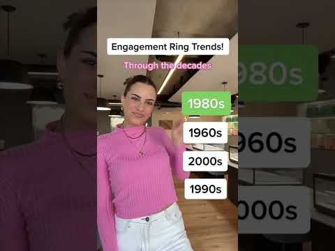 Engagement Rings Through The Decades 💍✨ #engagementgifts #diamonds #engagementrings