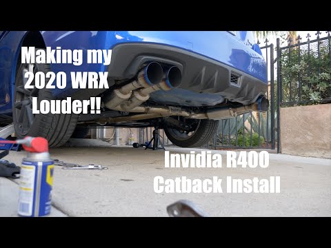 2020 WRX Invidia R400 Catback Exhaust Install!
