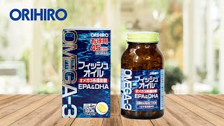 Viên uống dầu cá Omega-3 hỗ trợ tim mạch Orihiro 180 viên