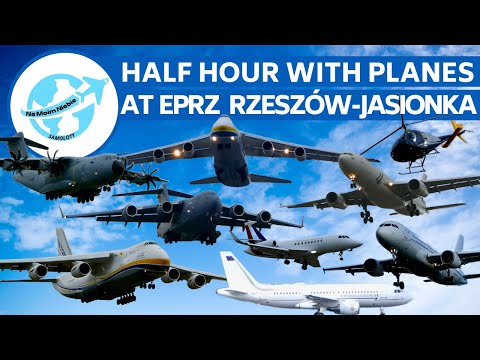 PÓŁ GODZINY z SAMOLOTAMI na lotnisku EPRZ Rzeszów -Jasionka  # 2