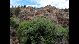 Section of trail that squeezes through narrow canyon (6-14-2021)