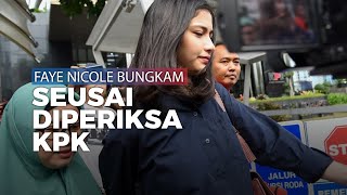 Selebriti Belia Faye Nicole Jones Bungkam seusai Diperiksa KPK terkait Kasus Wawan