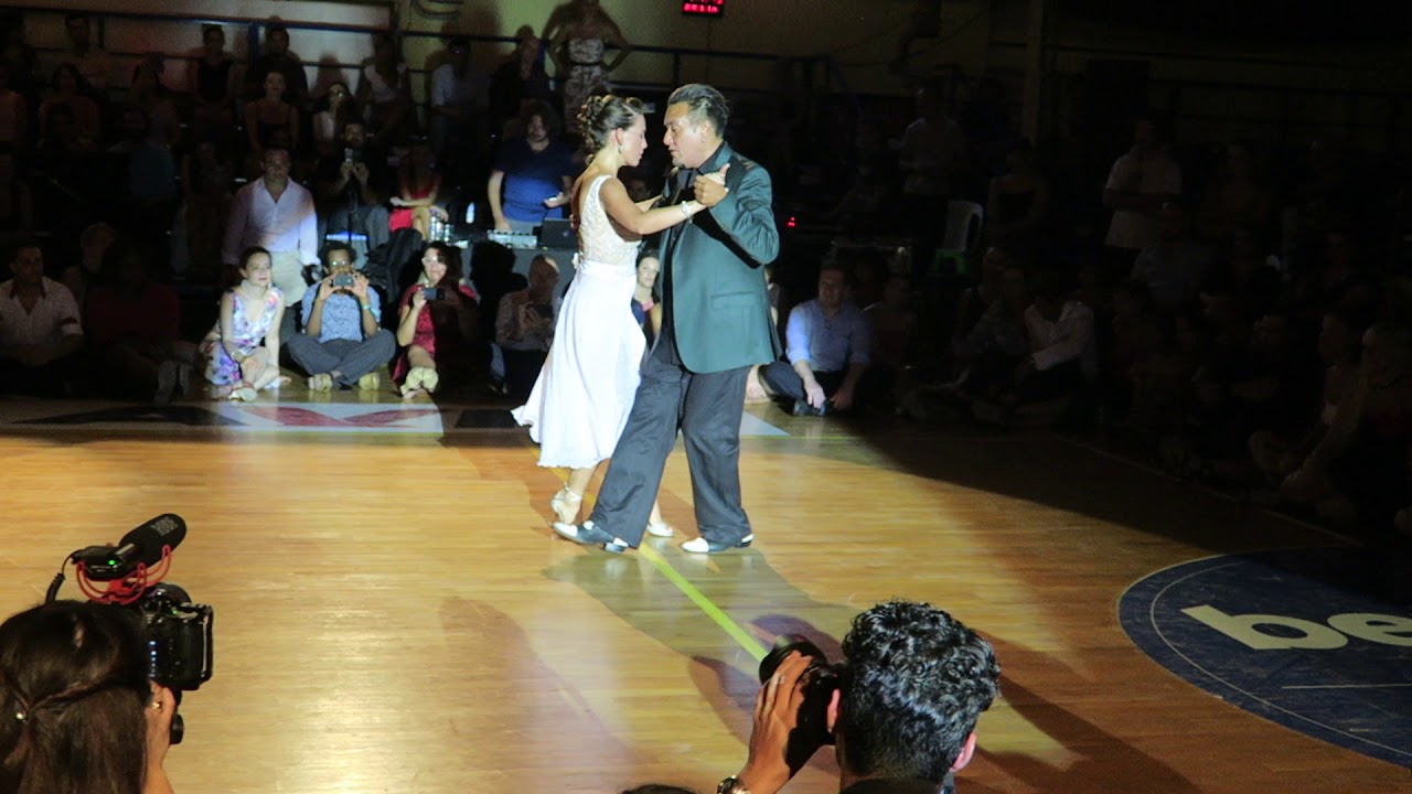 Mariano Chicho Frumboli & Juana Sepulveda at A Los Amigos Tango Festival, Rythymno Crete 2019 4