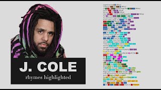 JID - Off Deez - J. Cole&#39;s Verse - Lyrics, Rhymes Highlighted (055)