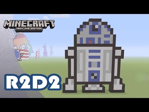 JBrosGaming - Minecraft: Pixel Art Tutorial and Showcase: R2-D2 (Star Wars)