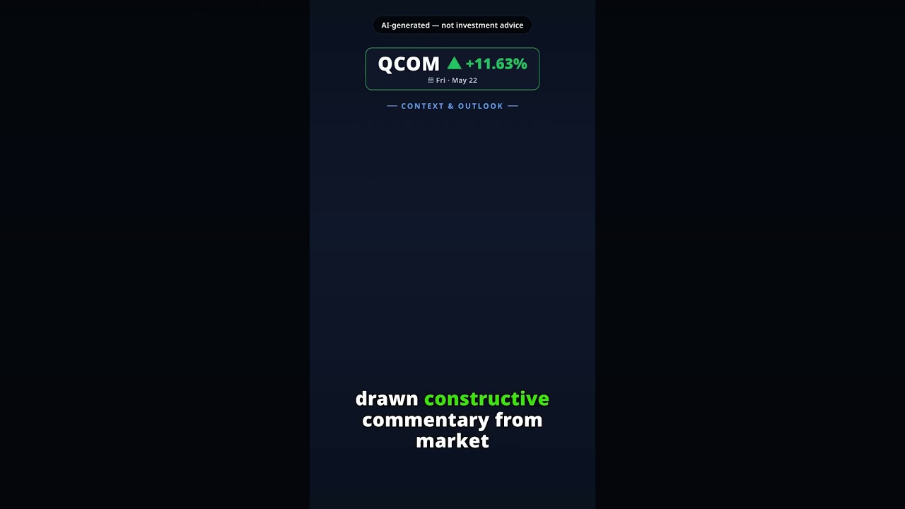 Why Is Qualcomm Stock Surging Today? QCOM +11.63% (May 22) — Analyst Breakout Outlook