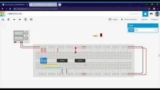 COMPUERTA OR 4 ENTRADAS | TINKERCAD.