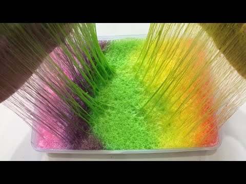 Satisfying Slime Video ASMR | DIY Making Soft Color Metallic Bubbly Slime