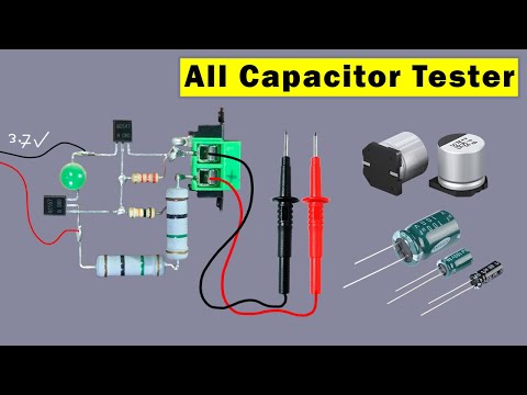 Homemade Capacitor Tester using BC547, Make all capacitor tester