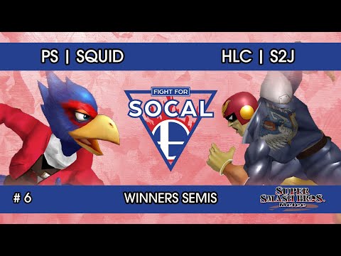Fight For SoCal 6 - PS | Squid (Falco) VS HLC | S2J (Falcon) - SSBM - Winners Semis