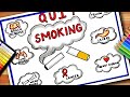 No Smoking Day Drawing / Anti Tobacco Day Poster / No Smoking  Day Poster / No Smoking  Day Chart