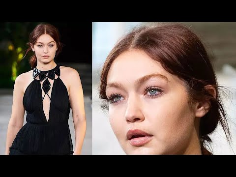 Gigi Hadid closing at the Alberta Ferretti Spring Summer 2022 fashion