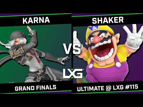 Smash Ultimate @ LXG 115 - GRAND FINALS - Karna (Sheik/Sephiroth) vs Shaker (Wario)