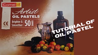 Camel artist oil pastel 25shades review and unboxing/little demo of oil pastel using ....