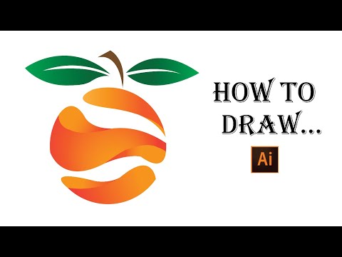 How to draw an Orange Logo | Adobe illustrator | Tutorial