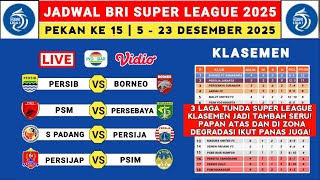 Download lagu Liga 1 2025 Schedule Week 15 - Persib vs Borneo FC - PSM vs Persebaya - Liga 1 Indonesia 2025 mp3