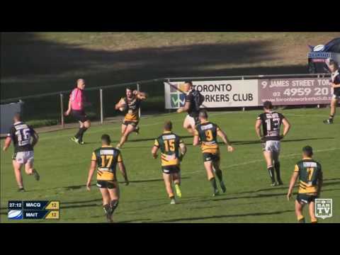 2017 Newcastle RL Round 2 1st Grade Highlights - Macquarie Scorpions v Maitland Pickers