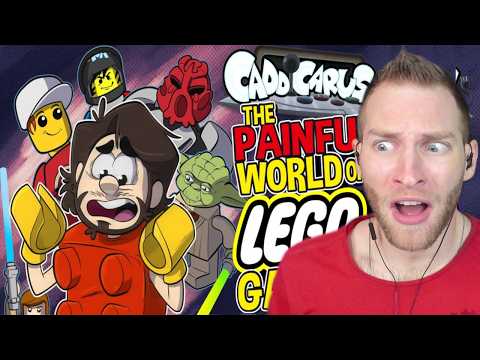 SO MANY LEGO GAMES!! Reacting to "The Painful World of LEGO Games" by Caddicarus