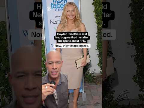 Hayden Panettiere said Neutrogena fired her after talking about PPD. Now, they've apologized #shorts