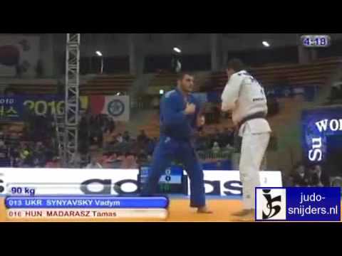 Judo 2010 Suwon: Vadym Synyavsky (UKR) - Tamas Madarasz (HUN) [-90kg].