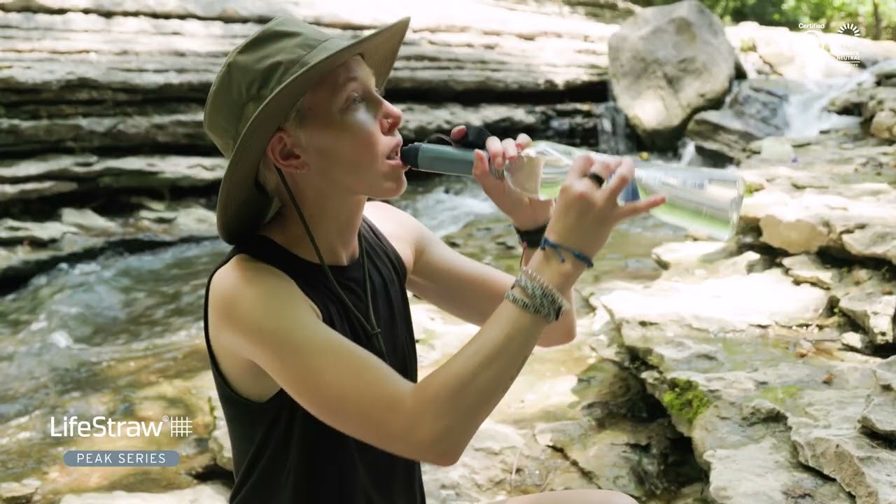 LifeStraw "Peak" Solo Personal vandens filtras Pink Limonade LSPSSOPLWW