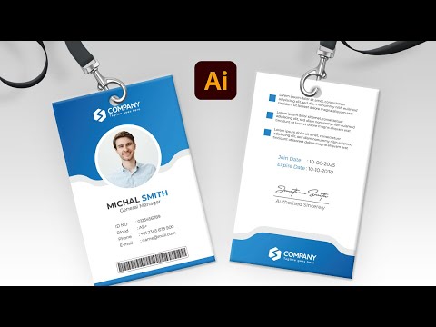 ID Card Design in Adobe Illustrator