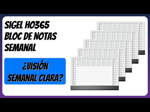 RESE&Ntilde;A (2026) : Sigel HO365 Bloc de Notas Semanal. DETALLES