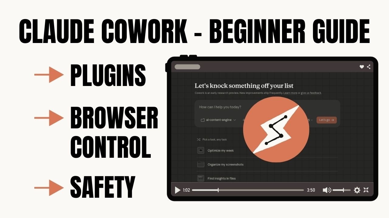 Claude Cowork: Full Walkthrough — Plugins, Skills, and Safety