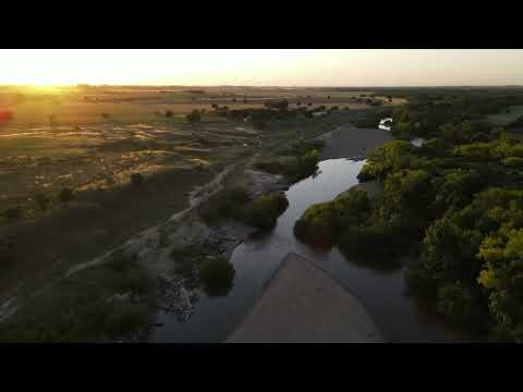 A vuelo de pájaro: Paso Cuello Río Santa Lucía, Canelones