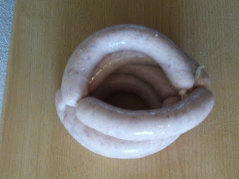 Geflügelbratwurst mit Einlage selber machen