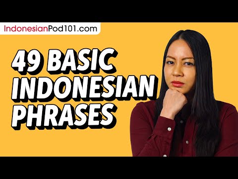 49 Basic Indonesian Phrases for ALL Situations to Start as a Beginner