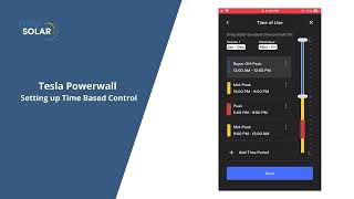 Tesla Powerwall | How to set up Time Based Control