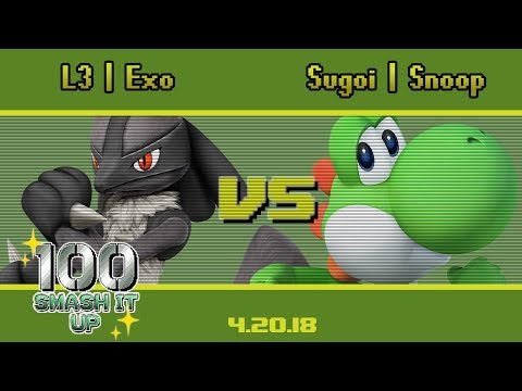 Sugoi | Snoop (Yoshi) vs L3 | Exo (Lucario) - Wii U - SIU 100
