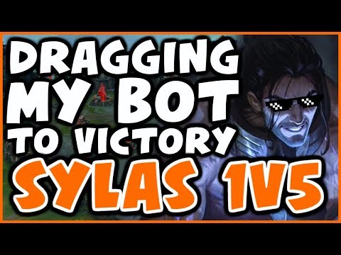 CHALLENGER SYLAS SHOWS YOU HOW TO 1v5 | BOT BEGS FOR FF - League of Legends