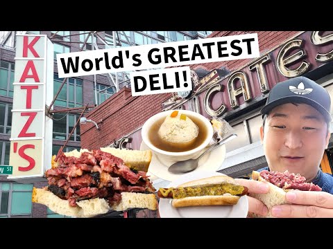 World's GREATEST DELI! Katz's Deli Menu Review! Pastrami, Corned Beef & Other Jewish Staples