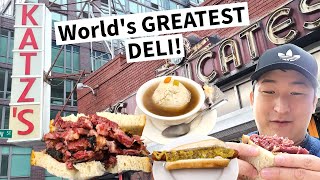 World's GREATEST DELI! Katz's Deli Menu Review! Pastrami, Corned Beef & Other Jewish Staples