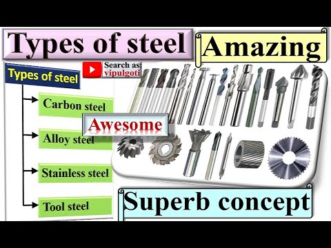 Types of steel, Steel types, Carbon steel, Alloy steel, Tool steel #SS #Steel