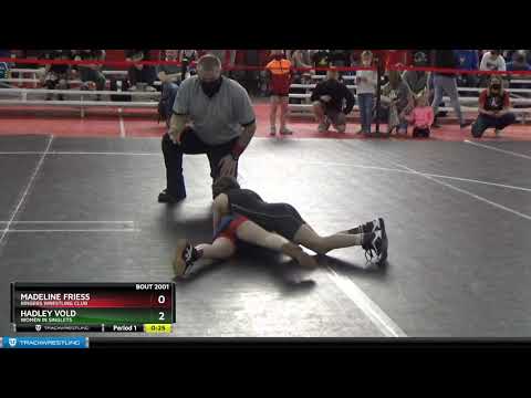 8U Girls 60 Hadley Vold Women In Singlets Vs Madeline Friess Ringers Wrestling Club