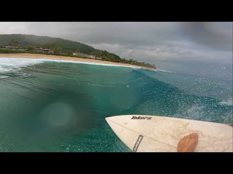 Surfing Gloomy Barrels at OFF the Wall // 4K POV Surf