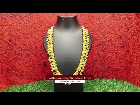 kolhapuri saaj Necklace Devi Shringar Jewellery video