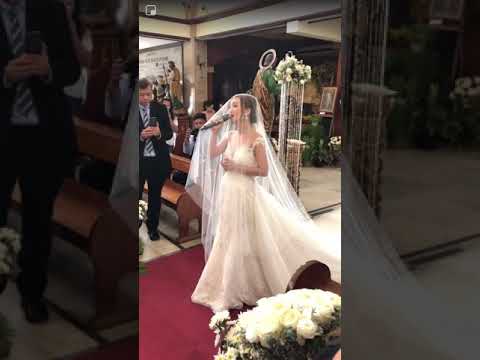 Bride Sings “Ikaw”  (Bridal March Regine Velasquez Cover) by Lenel Velasco - Carlos
