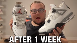 I Wore the JORDAN 4 WHITE CEMENT Everyday for a WEEK! Here is What Happened!
