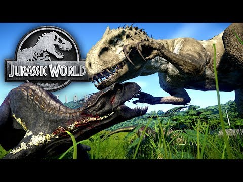 Jurassic World Evolution #27 - Kampf der Dinosaurier & Indoraptor VS Indominus Rex! | LP JW Deutsch