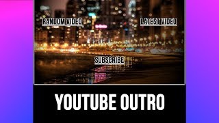 End Screen Outro Speedart