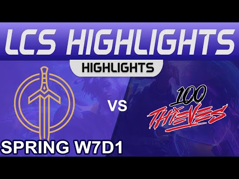 GG vs 100 Highlights LCS Spring Season 2023 W7D1 Golden Guardians vs 100 Thieves by Onivia