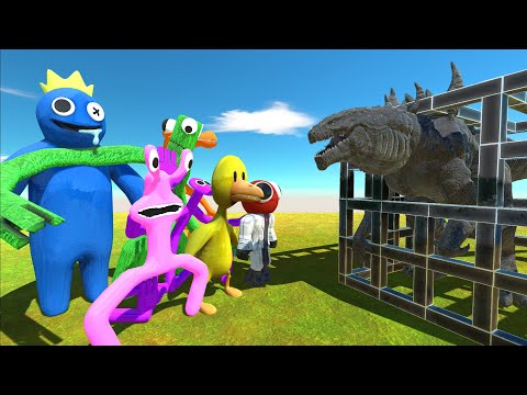 Rainbow Friends Rescue New Unit Zilla - Animal Revolt Battle Simulator