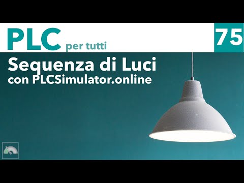 Sequenza con 3 stati e 1 ingresso in Ladder semplice con PLCSimulator.online - Video 75
