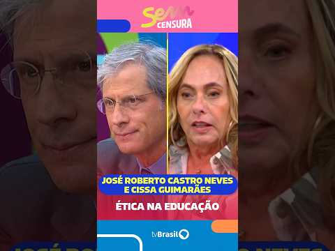 O advogado José Roberto de Castro Neves conversa com Cissa Guimarães sobre ética e educação